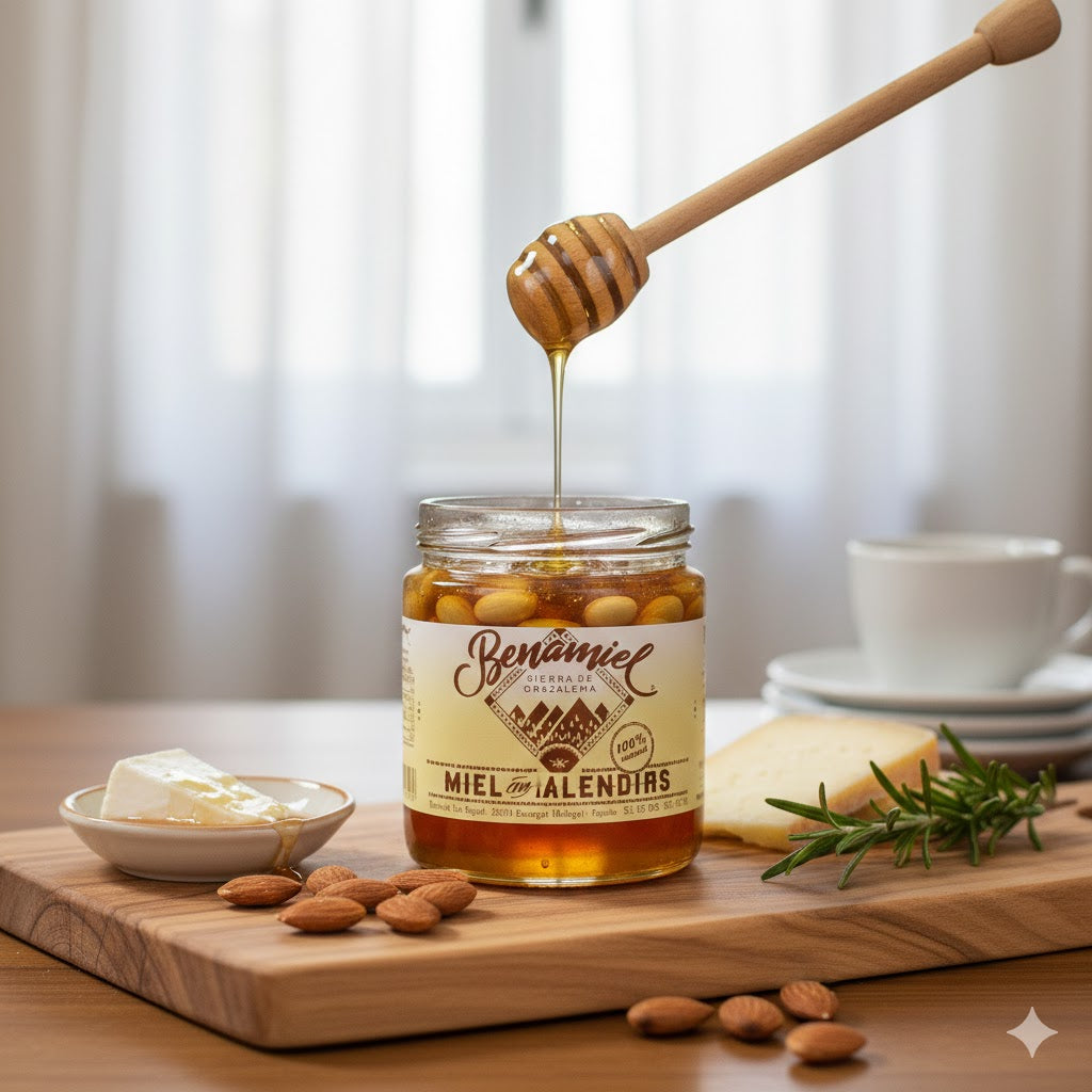 Miel Artesana con Almendras Benamiel – El Snack Más Saludable