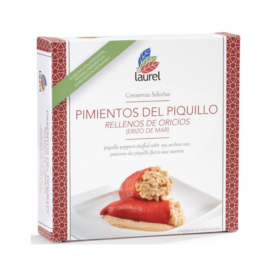 Piquillo Peppers Stuffed with Sea Urchin and Bay Leaf
