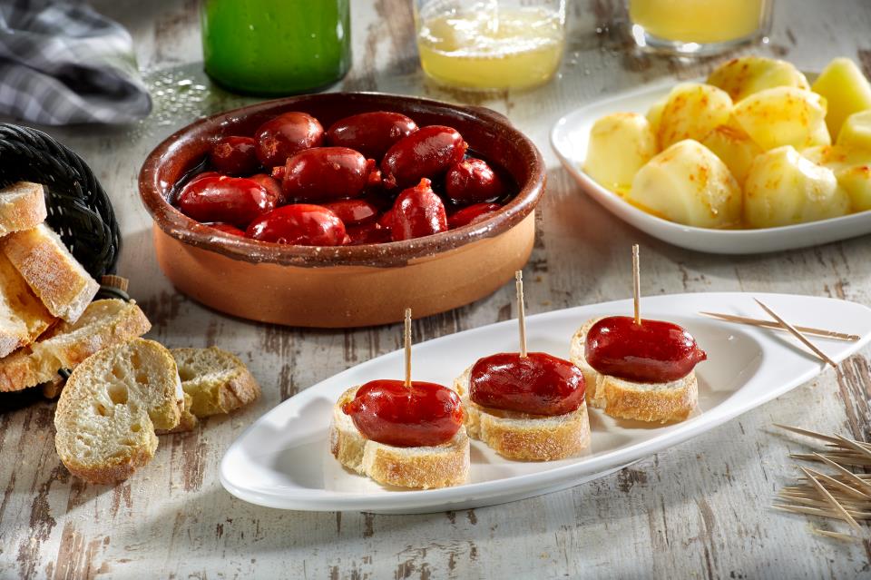 Chorizos mini a la Sidra Laurel