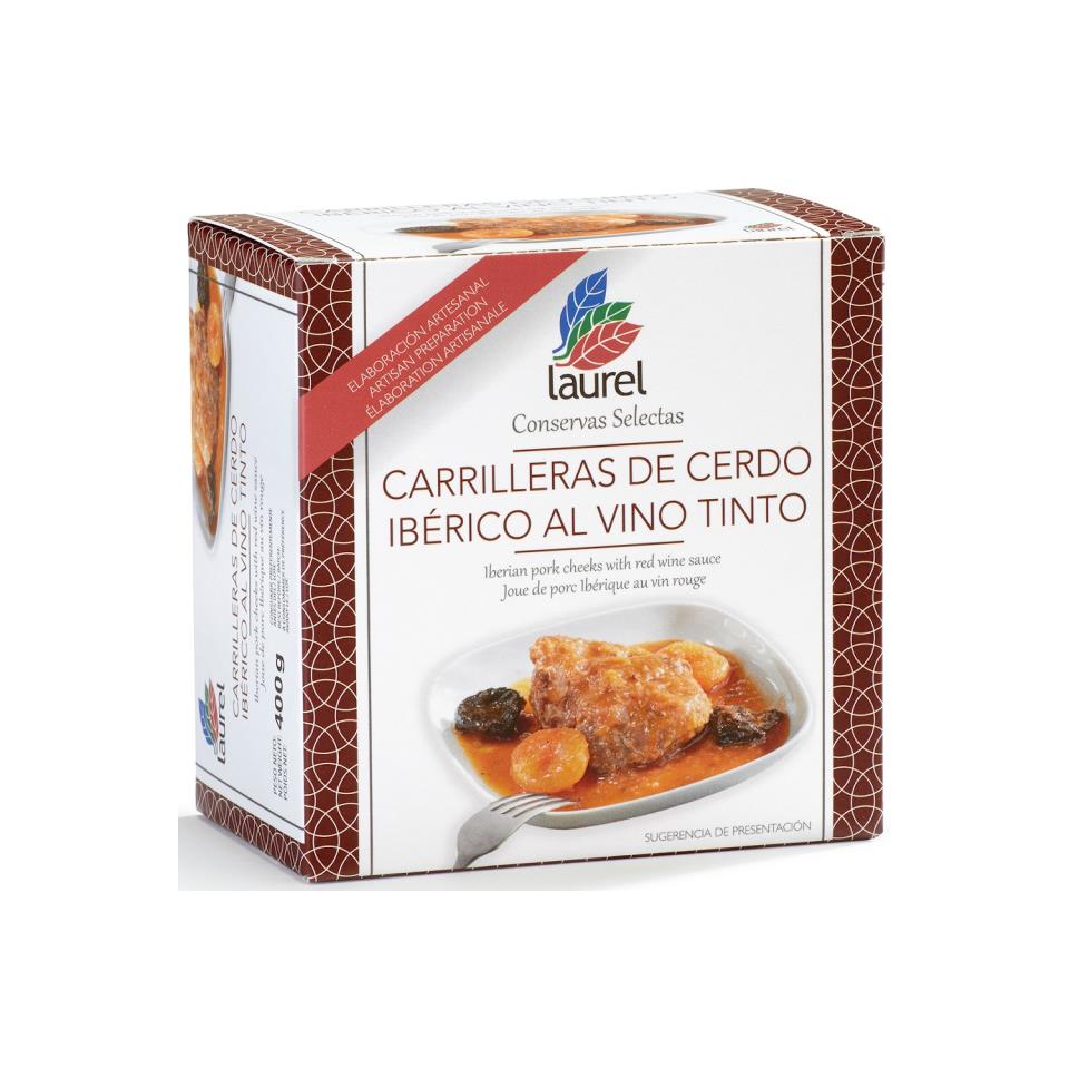 Iberian Pork Cheeks in Red Wine and Bay Leaf