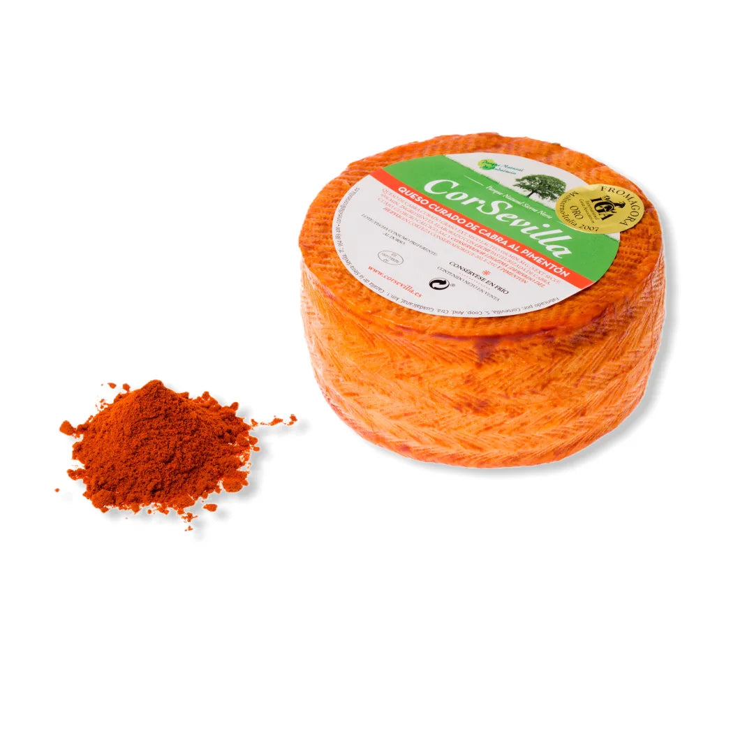 Aged goat cheese with paprika